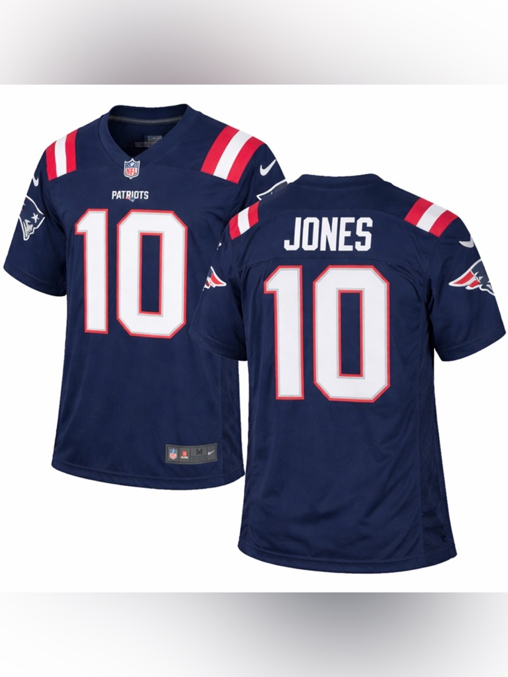 Nike New England Patriots Mac Jones #10 Jersey Mens Medium NFL On Field Blue